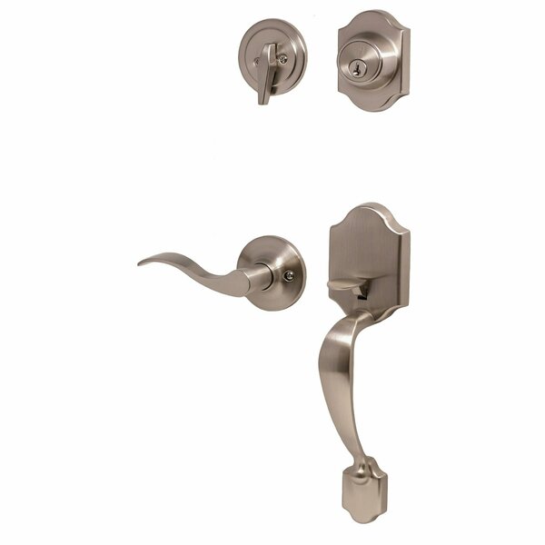 Weslock Parkside SGL CYL Handleset RH New Haven Trim Satin Nickel R2820-NXNFR2D